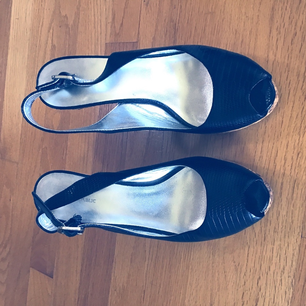 Sling Back Wedge